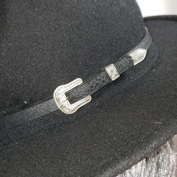 H&M Black Western Style Hat Size M - Picture 3 of 8
